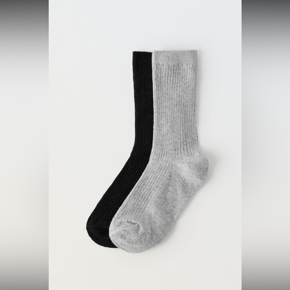 Zara kids, two pack of sparkly socks, 4-6 years